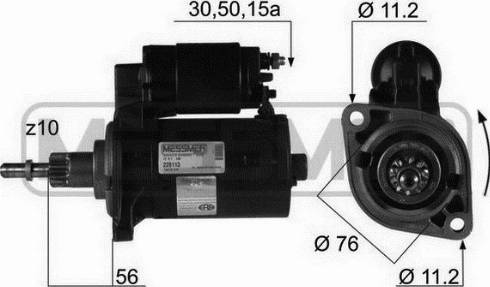 Messmer 220113A - Стартер autospares.lv