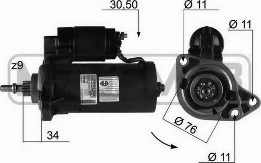 Messmer 220189 - Стартер autospares.lv