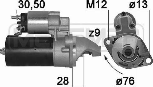 Messmer 220133A - Стартер autospares.lv