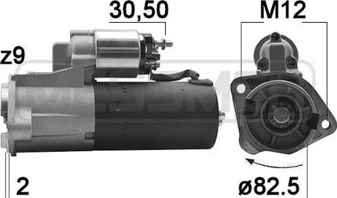 Messmer 220137A - Стартер autospares.lv