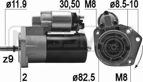 Messmer 220128A - Стартер autospares.lv