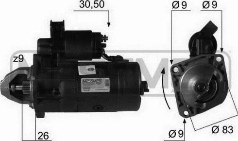 Messmer 220122R - Стартер autospares.lv