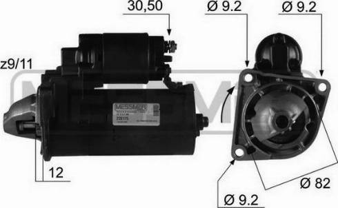 Messmer 220175R - Стартер autospares.lv