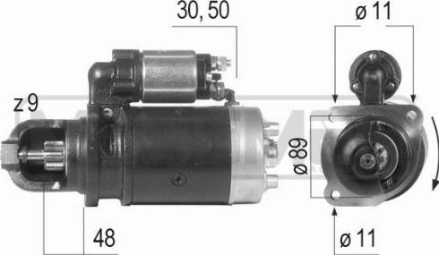 Messmer 220176R - Стартер autospares.lv