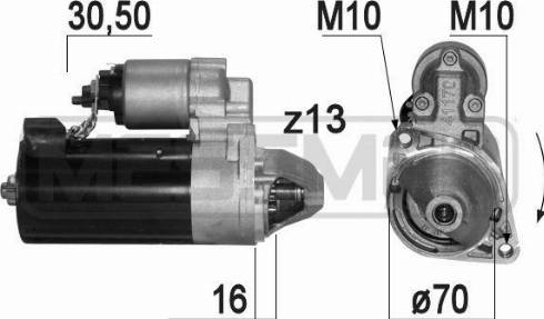 Messmer 220868A - Стартер autospares.lv