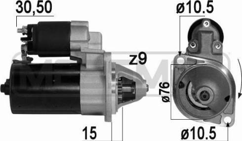 Messmer 220812A - Стартер autospares.lv