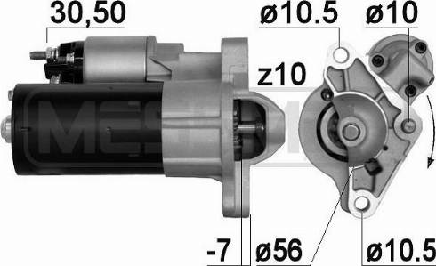 Messmer 220885A - Стартер autospares.lv