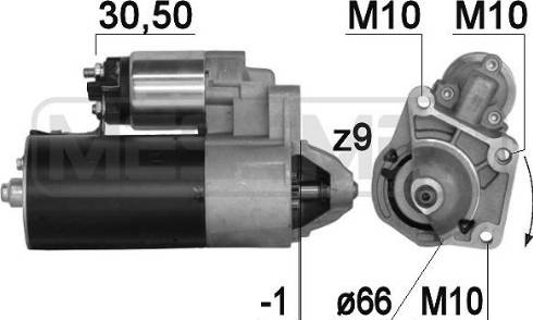 Messmer 220880A - Стартер autospares.lv