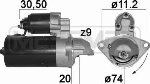 Messmer 220888A - Стартер autospares.lv