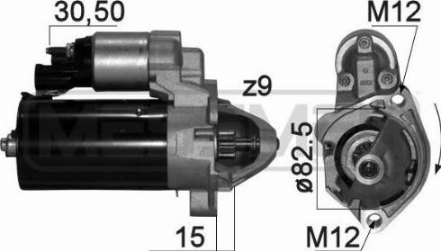 Messmer 220870A - Стартер autospares.lv