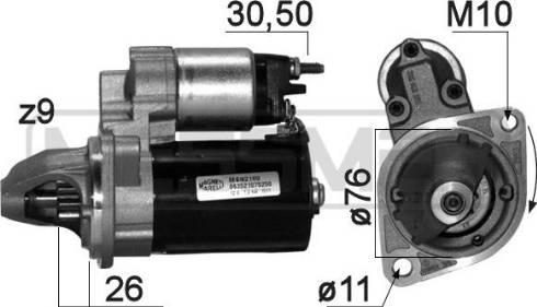 Messmer 220871A - Стартер autospares.lv