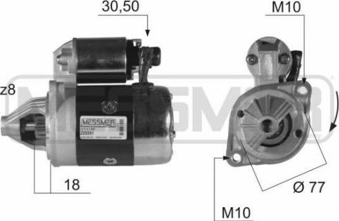 Messmer 220391A - Стартер autospares.lv