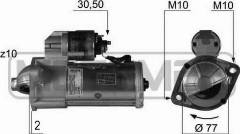 Messmer 220349A - Стартер autospares.lv