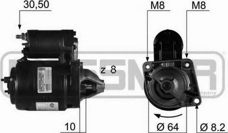 Messmer 220360 - Стартер autospares.lv