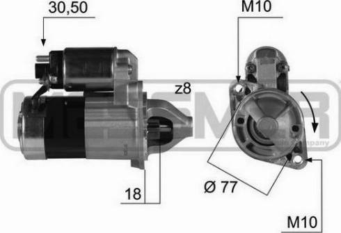 Messmer 220384A - Стартер autospares.lv