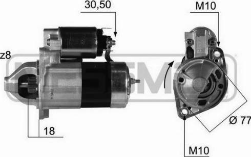 Messmer 220381A - Стартер autospares.lv