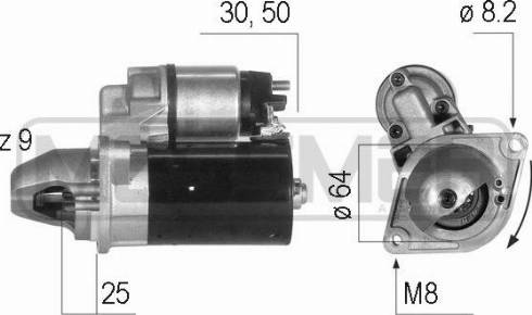 Messmer 220211R - Стартер autospares.lv