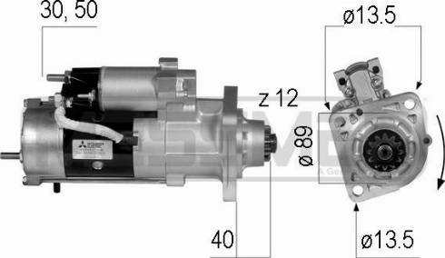 Messmer 220224A - Стартер autospares.lv