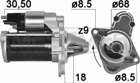 Messmer 220226A - Стартер autospares.lv