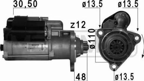 Messmer 220749 - Стартер autospares.lv