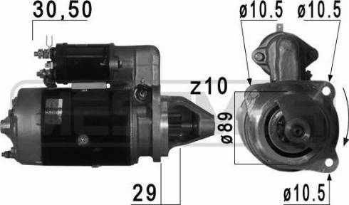 Messmer 220741A - Стартер autospares.lv