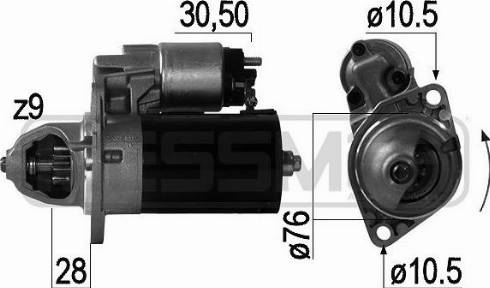 Messmer 220755A - Стартер autospares.lv