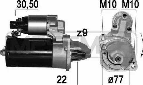 Messmer 220779 - Стартер autospares.lv