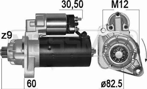 Messmer 221008A - Стартер autospares.lv