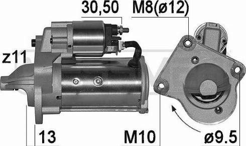 Messmer 221011A - Стартер autospares.lv