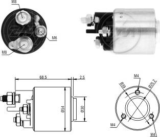 Messmer 227074 - Тяговое реле, соленоид, стартер autospares.lv