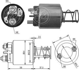 Messmer 227078 - Тяговое реле, соленоид, стартер autospares.lv