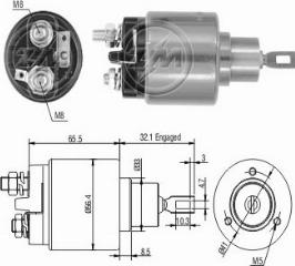 Messmer ZM575C - Тяговое реле, соленоид, стартер autospares.lv