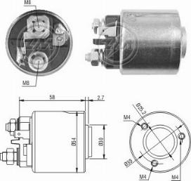 Messmer ZM1491 - Тяговое реле, соленоид, стартер autospares.lv