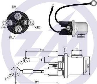 Messmer ZM2408 - Тяговое реле, соленоид, стартер autospares.lv