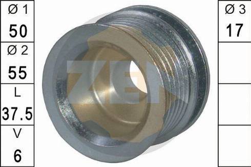 Messmer ZN5352 - Шкив генератора, муфта autospares.lv