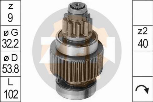 Messmer ZN0946 - Ведущая шестерня, бендикс, стартер autospares.lv