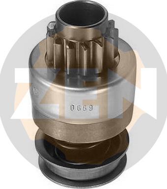 Messmer ZN0669 - Ведущая шестерня, бендикс, стартер autospares.lv