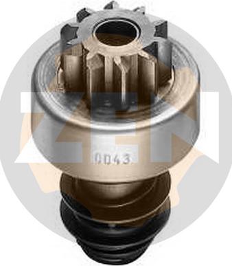 Messmer ZN0043 - Ведущая шестерня, бендикс, стартер autospares.lv