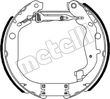 Metelli 51-0491 - Комплект тормозных колодок, барабанные autospares.lv