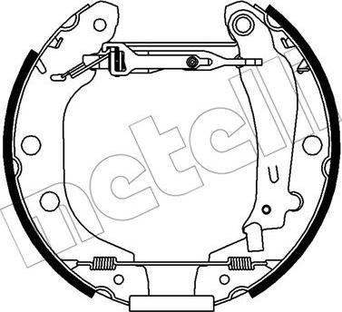 Metelli 51-0431 - Комплект тормозных колодок, барабанные autospares.lv