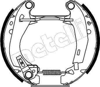 Metelli 51-0006 - Комплект тормозных колодок, барабанные autospares.lv