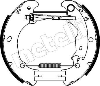 Metelli 51-0089 - Комплект тормозных колодок, барабанные autospares.lv