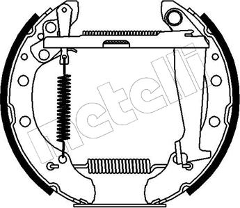 Metelli 51-0085 - Комплект тормозных колодок, барабанные autospares.lv