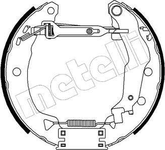 Metelli 51-0030 - Комплект тормозных колодок, барабанные autospares.lv