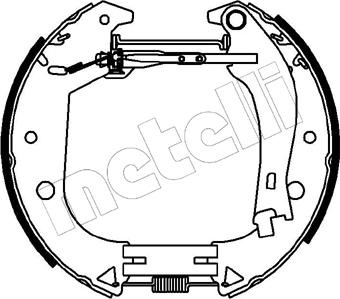 Metelli 51-0152 - Комплект тормозных колодок, барабанные autospares.lv