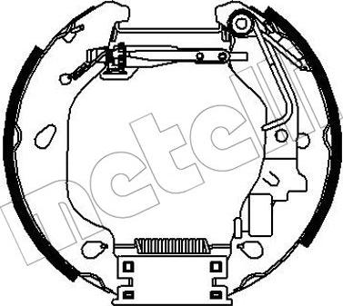 Metelli 51-0319 - Комплект тормозных колодок, барабанные autospares.lv