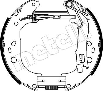 Metelli 51-0227 - Комплект тормозных колодок, барабанные autospares.lv