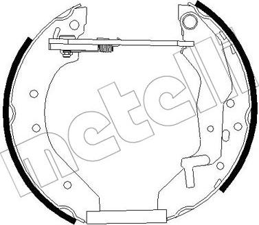 Metelli 51-0274 - Комплект тормозных колодок, барабанные autospares.lv