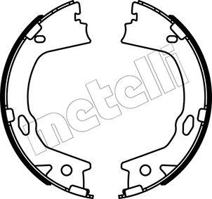 Metelli 53-0499 - Комплект тормозов, ручник, парковка autospares.lv