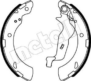 Metelli 53-0494 - Комплект тормозных колодок, барабанные autospares.lv